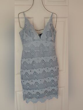 delicate destiny light blue jacquard strapless mini dress Emme Strapless Jacquard Bustier Mini Dress